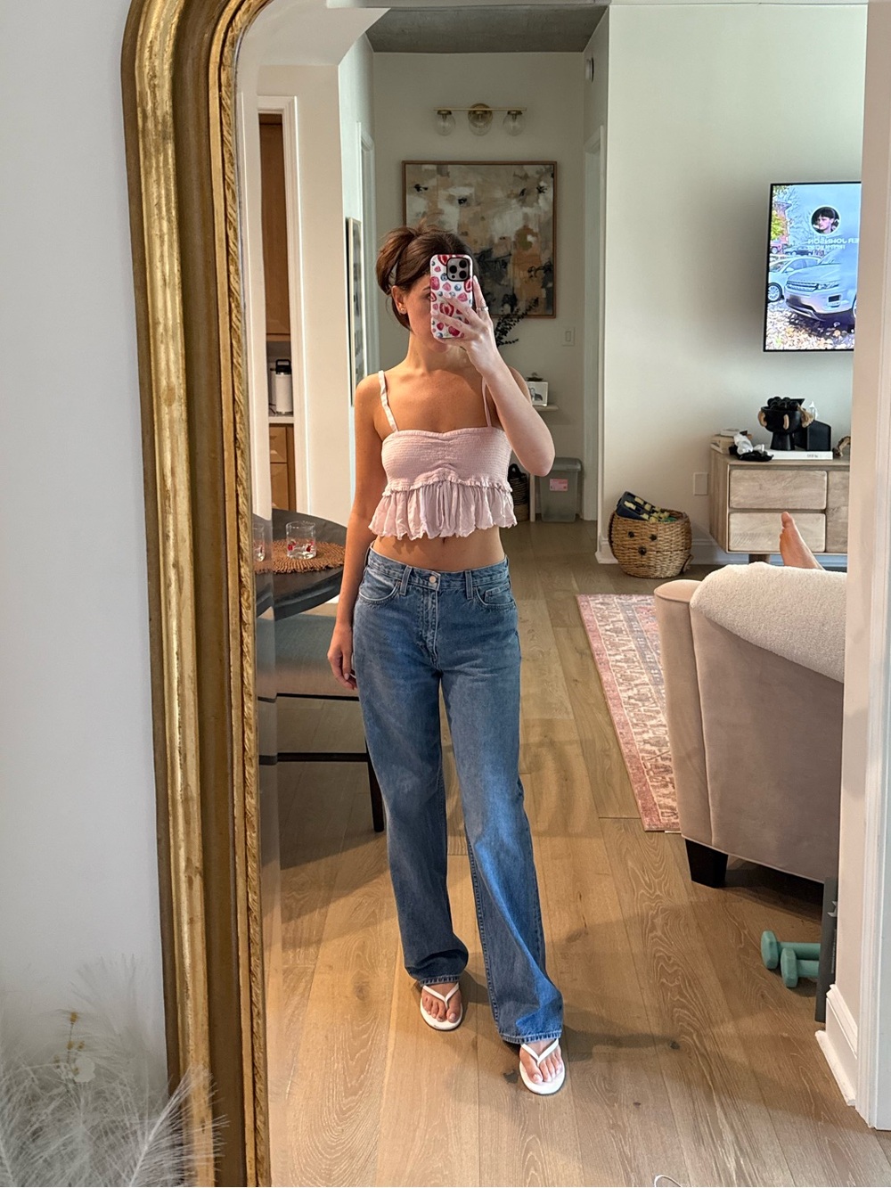 Wilfred Pink Crop Top